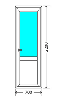 Балконный блок: дверь KBE Эталон 58 Можайск