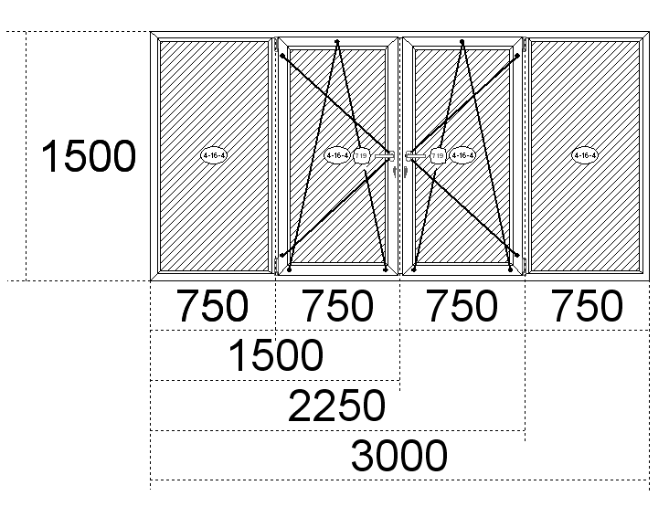Стандартные окна ПВХ: размеры - высота и ширина Можайск
